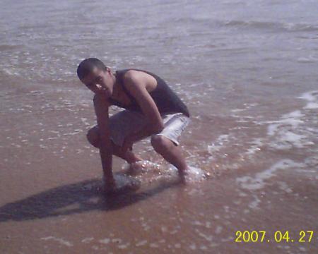 c moi en plage